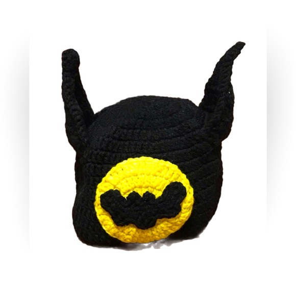 The Dark Knit Rises: Handmade Crochet Beanie by GrandmaMia - Picture 2 of 4